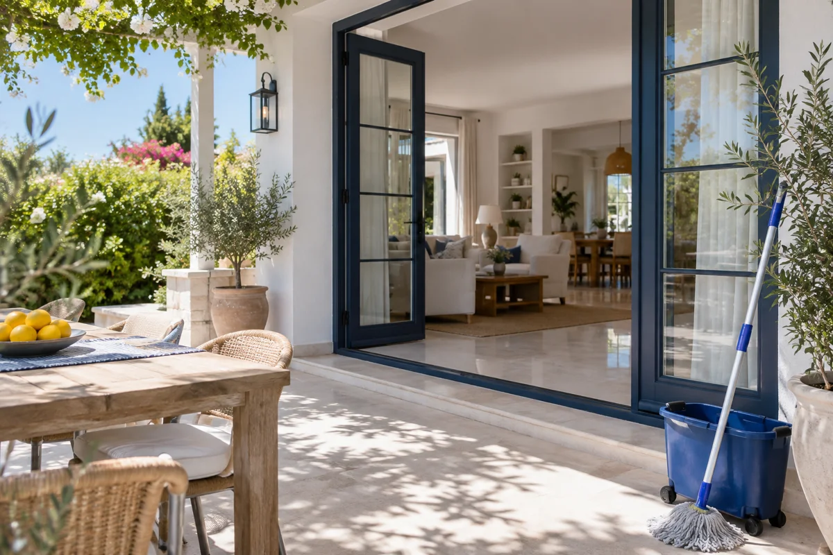 Villa ve Yazlık Temizliği için temsili temizlik görseli